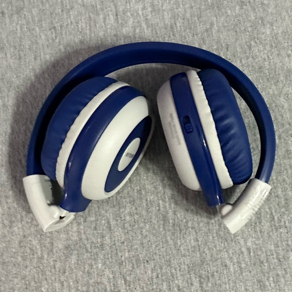 SIMOLIO Blue/Gray Foldable Over-Ear Bluetooth Wireless/Wired Kid Headphones - Picture 4 of 8